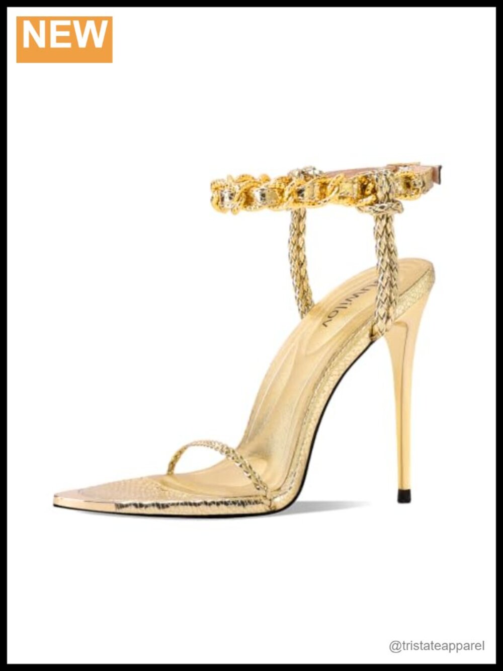 Women Strappy Open Toe Stiletto High Heel Sandals